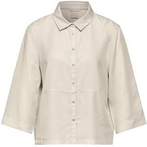 STREET ONE Blouse in washed-look, Smooth Sand Beige, 42