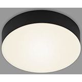 BRILONER Leuchten - LED-plafondlamp zonder frame, LED-plafondlamp, LED-opbouwlamp, warm witte kleurtemperatuur, 157 mm, zwart 7064-015