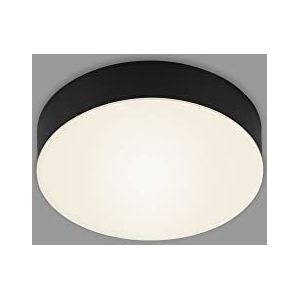 BRILONER Leuchten - LED-plafondlamp zonder frame, LED-plafondlamp, LED-opbouwlamp, warm witte kleurtemperatuur, 157 mm, zwart 7064-015