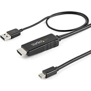StarTech.com HDMI naar Mini DisplayPort-kabel (2m, 4K 30Hz, USB Power Delivery, Mac en Windows, actieve adapter)