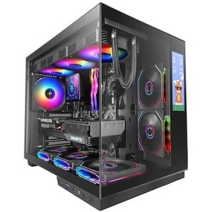 Mars Gaming MC100 - ATX Gaming Behuizing - Zwart - 9 cm FRGB Ventilator - Convect-Cool Ventilatie