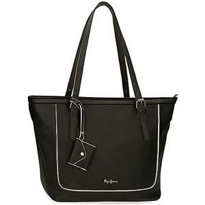 Pepe Jeans Jeny Bagage Messenger Bag voor dames, zwart, Eén maat, laptoptas