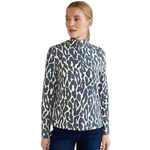 Street One Damesshirt met lange mouwen, blauw (deep blue), 34