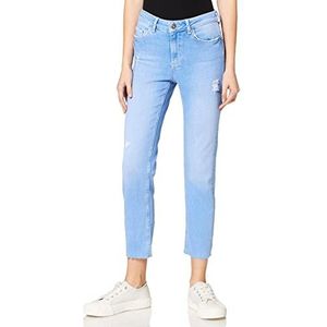 PIECES Pcdelly Mw Straight Electric Blue Bc Jeans voor dames