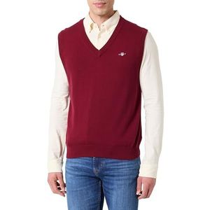 Klassiek katoenen vest, Plumped Rood, S