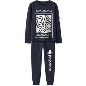 NAME IT nkmolympos ps ls nachtset bfu, navy blazer, 146-152