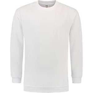 Tricorp 301008 casual sweatshirt, 60% gekamd katoen/40% polyester, 280 g/m², wit, maat XL