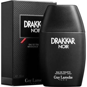 Guy Laroche Drakkar Noir Eau de Toilette verstuiver voor heren, 30 ml aftershave - officieel geautoriseerd.