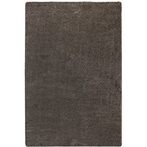Shaggy geweven tapijt knuffelzacht woonkamer Uni taupe 80 x 200 cm. Andere kleuren en maten beschikbaar