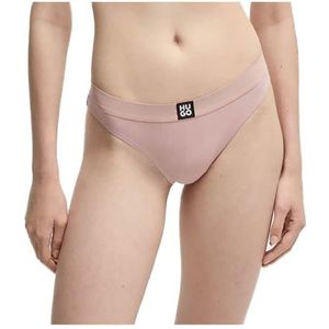 HUGO Damesstring Rib String, Licht/Pastel Roze 681, L, Licht/Pastel Roze681, L