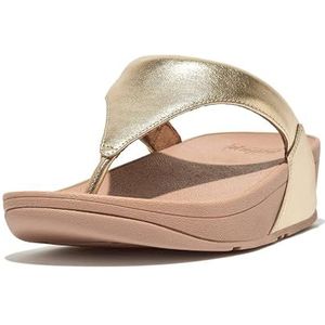 Fitflop Lulu lederen teenslippers voor dames, Platino, 36 EU