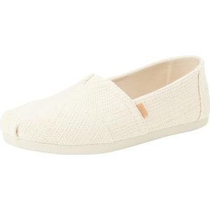 TOMS Alpargata Cloudbound instappers voor dames, Natuurlijke ongeverfde metallic linnen streep, 40 EU