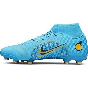 Nike Superfly 8 Academy Fg/MG voetbalschoenen, uniseks, volwassenen, chloor blauw laser oranje marine, 45.5 EU