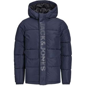 JACK & JONES Jcospeed Puffer Sn Mni Jas voor jongens, Navy Blazer/Detail:Toon in Tone Logo Borst, 110