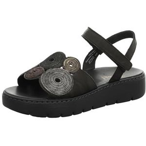 THINK! Dames Sing_3-000376 Duurzame Riempjes Sandalen, 0000 zwarte combi, 39 EU