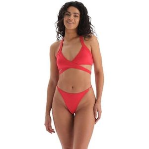 Dagi Driehoekige bikinitop voor dames, rood, 40