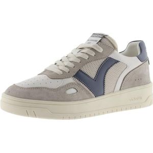 victoria Unisex Adults 1257122-MEN Low-Top VICTORIA MESH LOW TENNIS SEUL & SPLIT LEATHER PIECES & CONTRAST GRIS 44