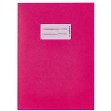 HERMA 5514 Schrift, A5, papier, roze, boekomslag met tekstveld van krachtig gerecycled oud papier en rijke kleuren, voor schoolschriften, gekleurd