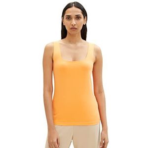 TOM TAILOR Dames Top 1035393, 29751 - Bright Mango Orange, XXL