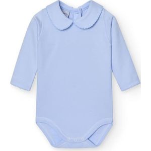 BABIDU Babybody met lange mouwen van 100% katoen, baby-body met elegante kraag, zachte en ademende stof, hypoallergeen voor de gevoelige huid, uniseks kleding voor baby's en meisjes