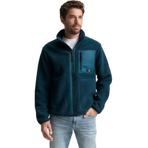 Tom Tailor Denim - Fleecejack - Deep pond green - Met Geborduurd Logo