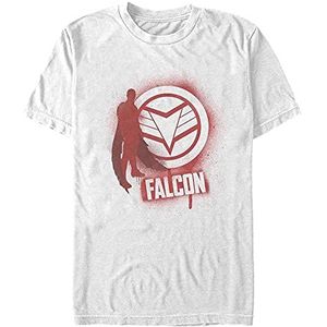 Marvel The Falcon and the Winter Soldier - FALCON SPRAY PAINT Unisex Crew neck T-Shirt White 2XL
