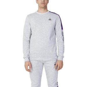 Le Coq Sportif Seizoen 2 Crew Sweat nr. 1 cla, lichtgrijs gemêleerd, L uniseks, lichtgrijs gemêleerd, L