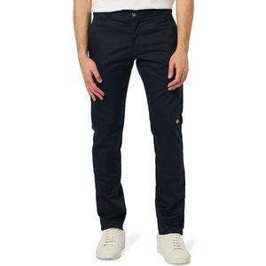 Dickies Skinny-Straight werkbroek met dubbele knie voor heren, Blauw (Donker marine), 33W / 32L