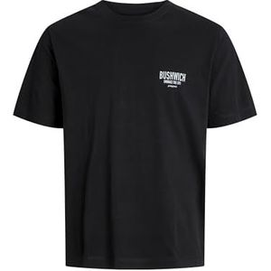 JACK & JONES - JORYORK - Shirt - Zwart/Wit - Ronde Hals - Kwartmouw