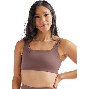 Girlfriend Collective Tommy Sports Bra, Women’s Sports Bra Cropped, Square Neck, Without padding and underwire, Perfect for Boxing, Running, Training, Sizes XXS-6XL