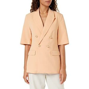 Peppercorn My Half Sleeve Blazer | Oranje Blazer voor Dames | Spring Dames Pakken & Blazers | Maat XXL