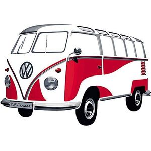 BRISA VW Collection Volkswagen T1 Bus Transporter Wandsticker- Klassiek rood