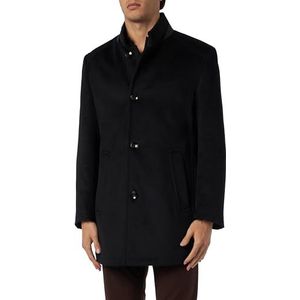 bugatti - Herenjas - Zwart - Klassieke Jas met Opstaande Kraag