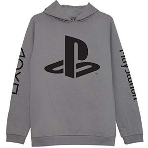 Playstation Logos Pullover hoodie, Kinderen, 116-170, Grau, Officiële Koopwaar