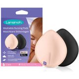 Lansinoh Washable Nursing Pads , Teardrop Contoured Bamboo Viscose pad , Reusable Breast Pads for Every Day and Night use for Breastfeeding Mums , Highly Absorbent Breast Pads (Pack of 8)