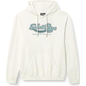 SCHOTT NYC SWJACK2 Sweatshirt met capuchon, gebroken wit, XL heren, Wit, XL