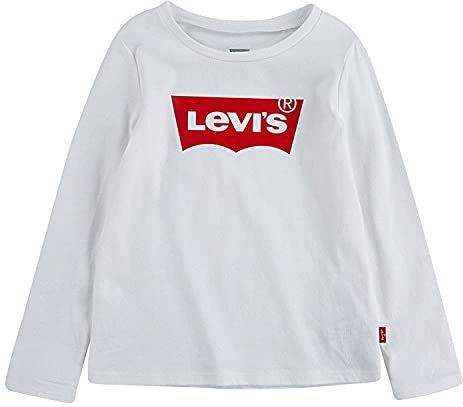 Levi's - Batwing - T-shirt - Wit - 100% Katoen, Lange Mouwen