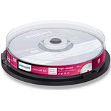 Philips DVD+R blanco's (8,5 GB data/240 minuten video, 8 x high-speed opname, 10 x spindel, dubbellaags DL)