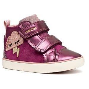 Geox B GISLI Girl Sneakers voor babymeisjes, DK paars, 21 EU, donkerpaars, 21 EU