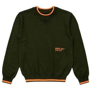Replay Jongens trui, 821 Combat Green, 10 Jaar
