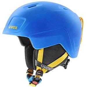 uvex heyya pro - skihelm voor kinderen - individueel passysteem - geoptimaliseerde ventilatie - blue-yellow matt - 51-55 cm