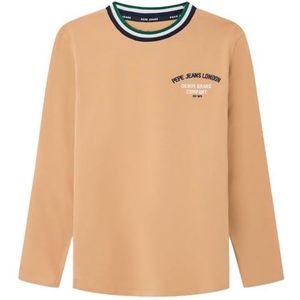 Pepe Jeans Raeford T-shirt voor jongens, bruin (kaki beige), 12 jaar, bruin (kaki beige), 12 jaar