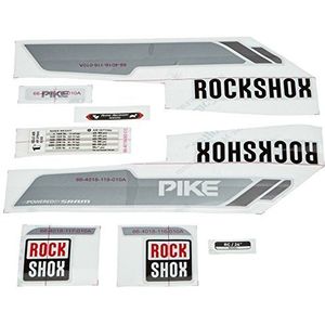 RockShox Stickerset Snoek Onderbeen A1 (35 mm), 27.5"" - Zilver en Wit
