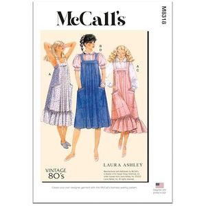McCall's Naaipatroon M8318F5 Misses' Jurken en blouses door Laura Ashley