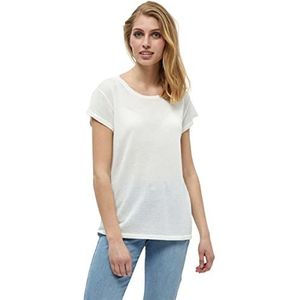 Minus Dames Carlina Knit T-shirt, gebroken witte luurex, M