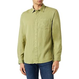 SLHREGPASTEL-Linen Shirt LS W NOOS, Mosstone, L