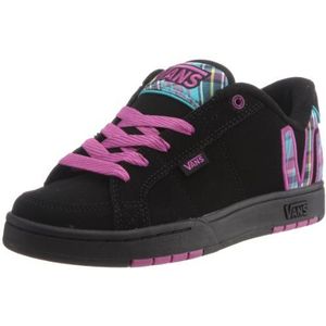 Vans VXFP3YX Skateboardschoenen voor dames, zwart (Plaid Black/Purple)