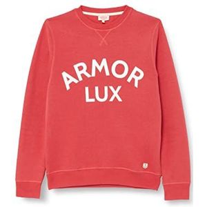 Armor Lux Heren sweatshirt, biologisch, Cranberry / Armorlux, 3XL