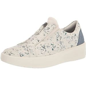 Clarks Layton Rae Sneakers voor dames, stof met blauw bloemenpatroon, 36,5 EU, Stof met blauw bloemenpatroon, 36.5 EU