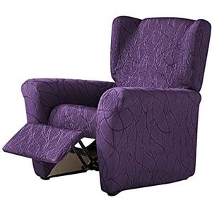 Estoralis Alexia - Stretch hoes voor relaxfauteuil, maat 1-zits (standaard), kleur violet